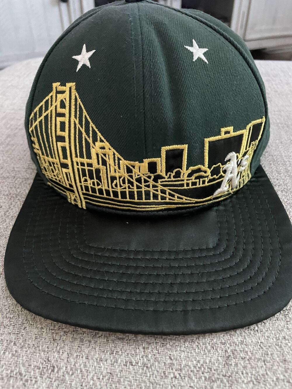 New Era Oakland Athletics As Hat M/L 9FIFTY Snapback Bay Bridge Skyline Cap